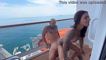 Pleasuring Herself On A Cruise Named After Neymar