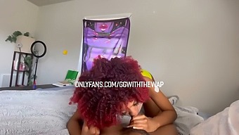 Ebony Stepsister'S Surprise Encounter With Hd Porn Leads To Steamy Blowjob