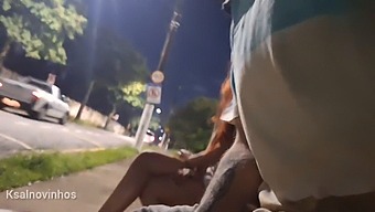 Dangerous Roadside Handjob With A Stunning Unknown Person