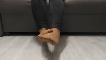 Monika Nylon'S Intimate Foot Fetish Revelation In Nylon Stockings