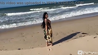 A Naughty Girl Fulfills Her Fan'S Request For Unprotected Outdoor Sex On The Beach In This Amateur Video