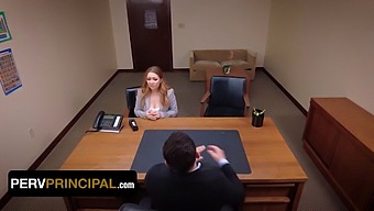 Kira Fox Visits Principal Green'S Office To Discuss An Issue With Her Stepdaughter
