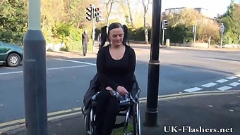 Sexy Disabled Actress Exhibitionist In Public