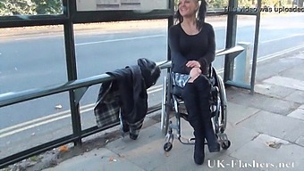 Sexy Disabled Actress Exhibitionist In Public